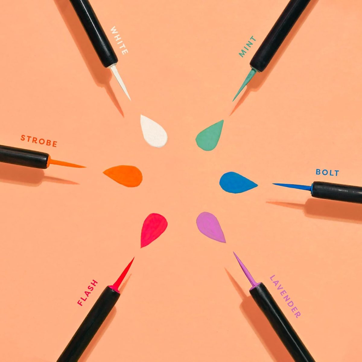 ⁦Profusion Cosmetics Bright Lights Neon & Pastel Graphic Liners, Blue⁩ - الصورة ⁦7⁩