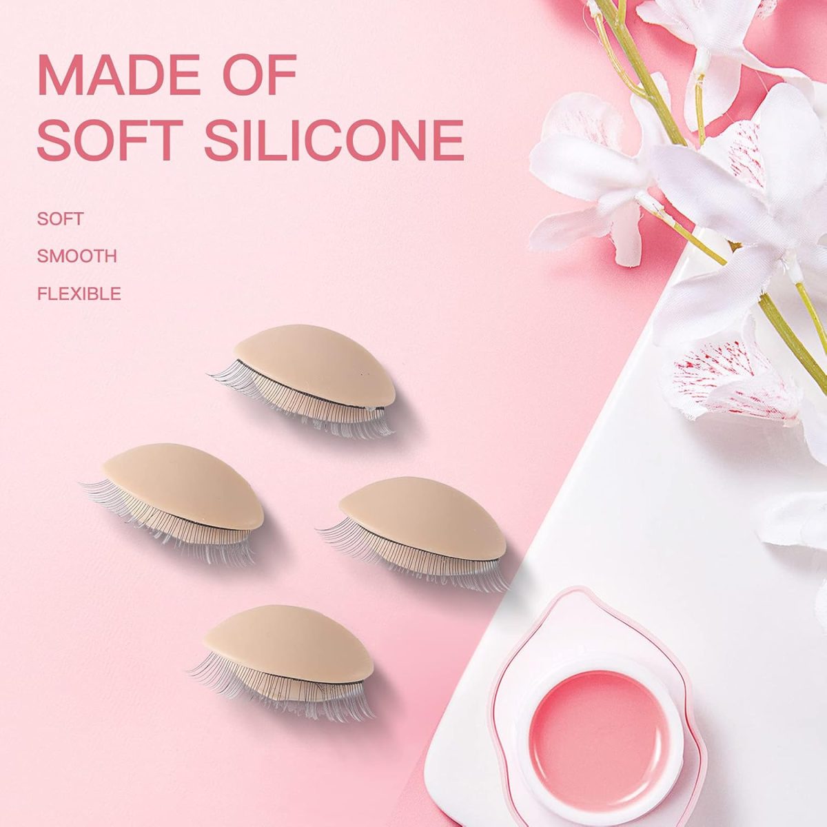 ⁦Pretty memory Lash Mannequin Head with 2 Pairs of Removable Lash Practice Eyelids, Realistic Eyelash Mannequin Head, Soft-Touch Lash Extension Supplies Lash Tech Supplies for Practice⁩ - الصورة ⁦6⁩