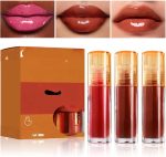 ⁦3 Colors Duck Lip Plumper Gloss Set B, Glitter Shine Korean Clear Lip Gloss - No Sticky Hydrating Lip Glow Oil, Primer Lip Tint & Tinted Lip Balm for Sexy Plump Lips⁩ - الصورة ⁦2⁩