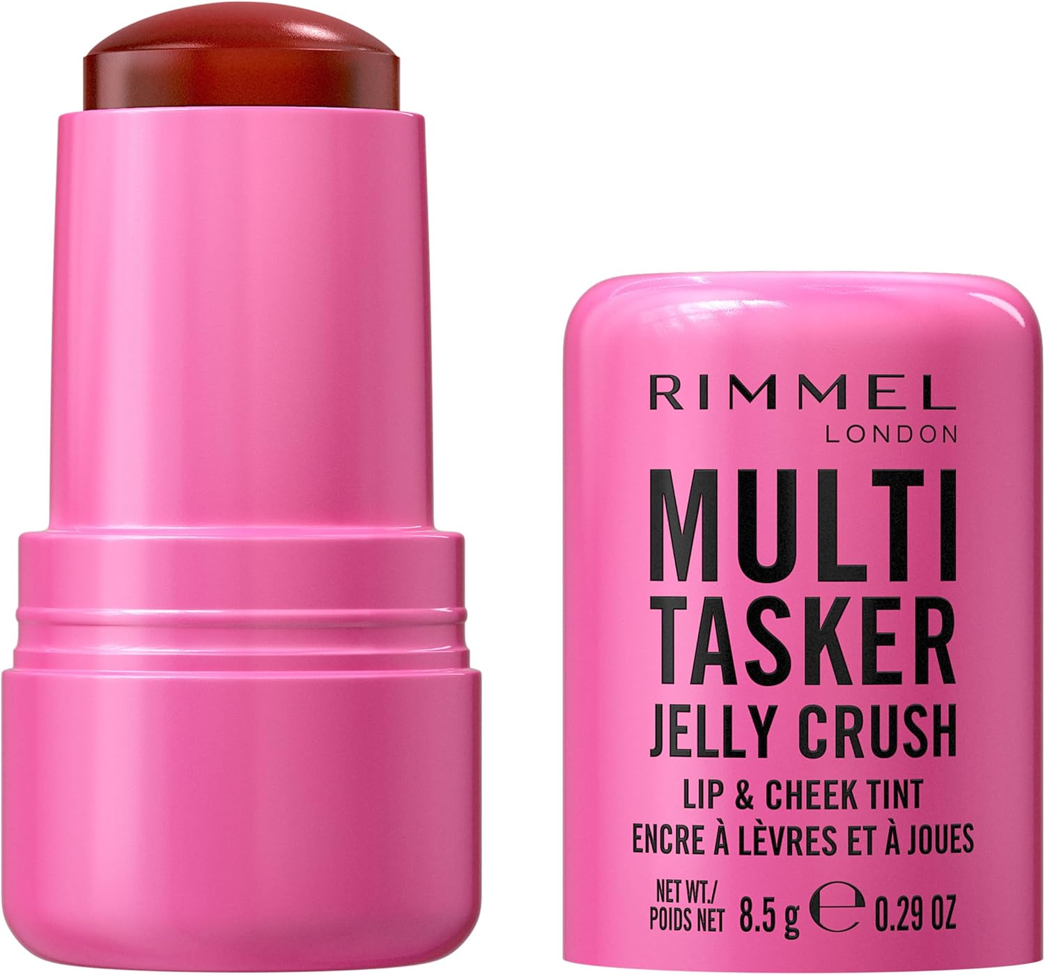 71ywSUE20nL._AC_SL1500_.jpg ريميل احمر خدود وملمع شفاه جيلي كراش من مالتي تاسكر، 150 ريد بيبر برائحة الفراولة، تركيبة مرطبة خفيفة 0.3 اونصة - الصورة 2