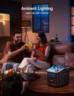 ⁦HiCOZY Clear View Ice Maker Countertop, Self-Cleaning Ice Machine with Ambient Lights, Ice in 6Mins, 26 lbs/Day, 2 Sizes of Bullet Ice for Apartment/Kitchen/Office/Home Bar⁩ - الصورة ⁦3⁩