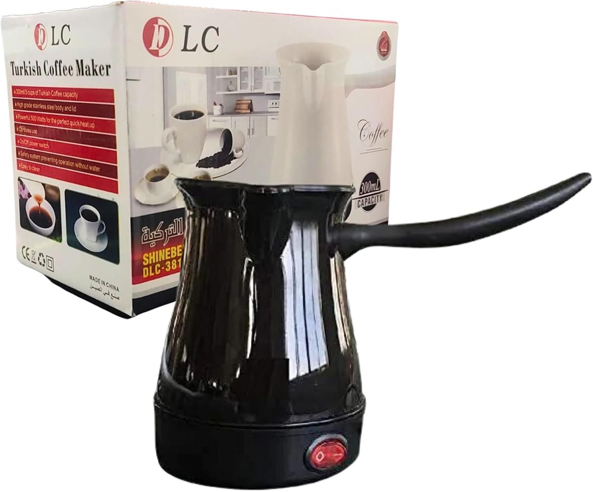 Biki Turkish Coffee Maker 300 mL Capacity | 2 Years Warranty | ماكينة صنع القهوة التركية 300 مل (Black)