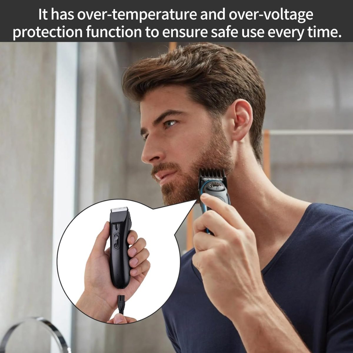 ⁦Shaver Charger, 6 Pcs Universal Shaver Converter, 6 Unique Head Shape Power Cord Supply Adapter, DC Connector, Beard Trimmer Charger, Men's Razor Charger Cable Kit, Multi-Functional Charging Solution⁩ - الصورة ⁦4⁩