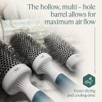 ⁦Osensia Professional Blow Drying Brush Set - Ceramic Ionic Thermal Brushes for Styling Wet Hair, 3 Round Brushes with Travel Bag for Women⁩ - الصورة ⁦4⁩