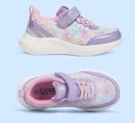 ⁦LUCKY STEP Kid's Glitter Fashion Sneakers Sparkly Princess Tennis Bling Shiny Sequins Athletic Walking School Shoes for Children/Boys/Girls⁩ - الصورة ⁦5⁩