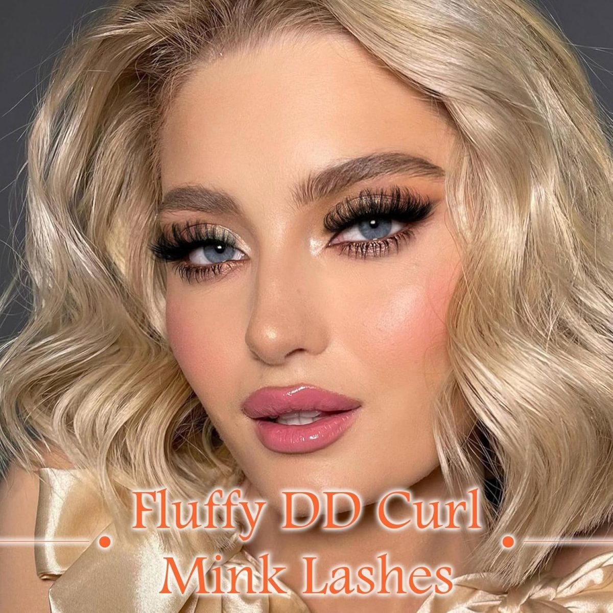 ⁦Tazweeq 7 Pairs Fluff False Eyelashes, 20mm Faux Mink Lashes, Natural Faux Mink Eyelashes Natural Look Cat Eye Volume Eye Lashes⁩ - الصورة ⁦3⁩