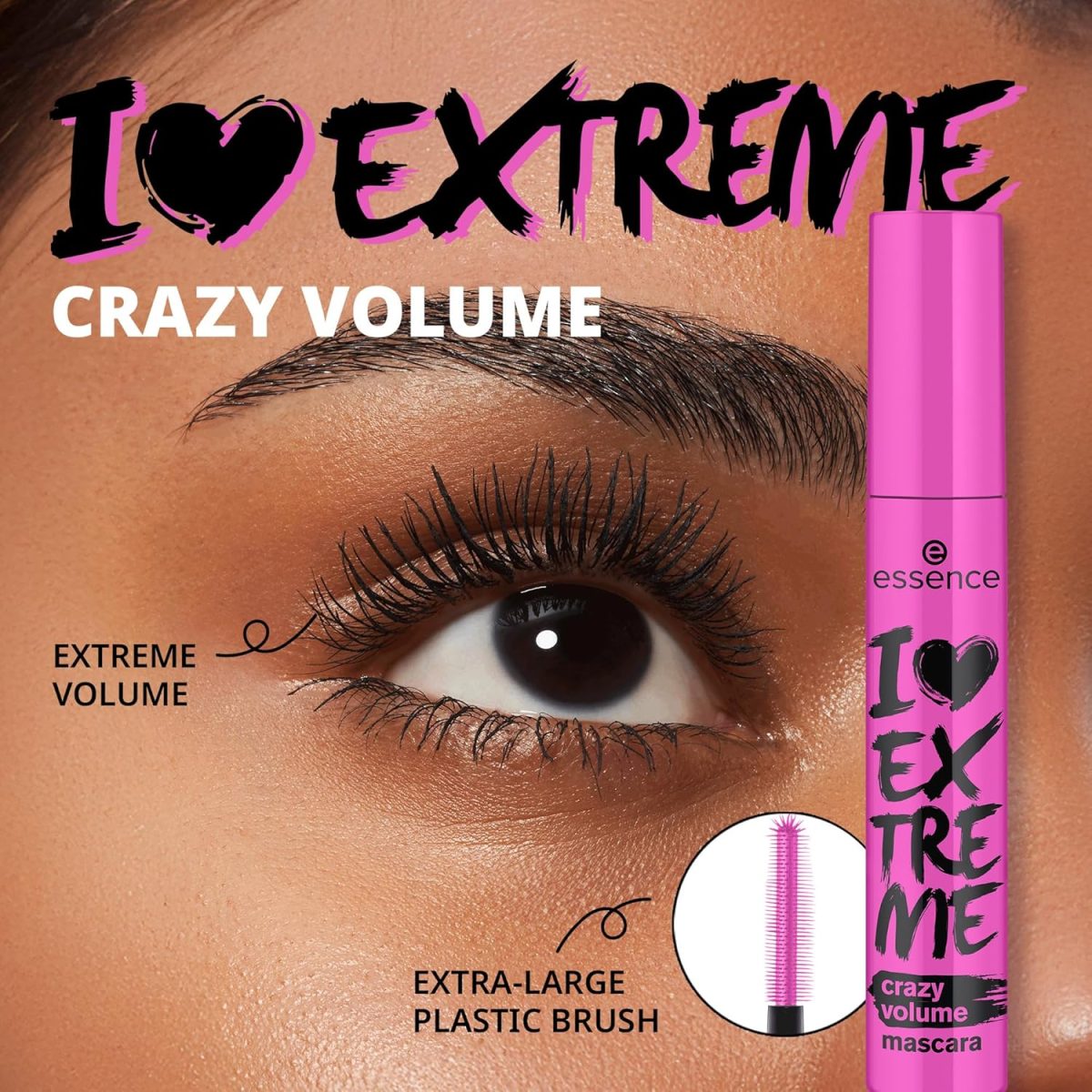 ⁦Essence i love extreme crazy volume mascara - (12ml)⁩ - الصورة ⁦2⁩