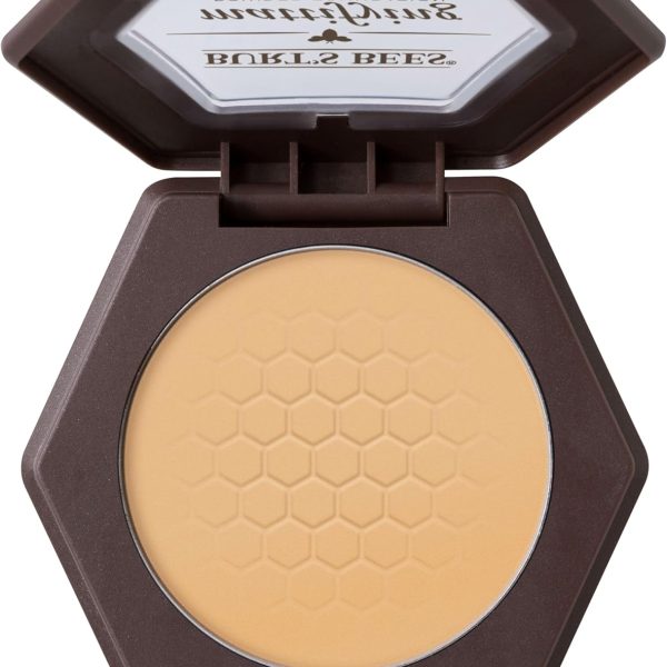 Burt's Bees 100% Natural Origin Mattifying Powder Foundation, Sand, 0.3 Ounce, Packaging May Vary