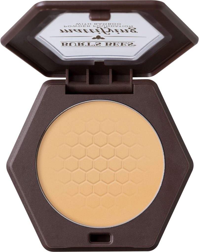 Burt's Bees 100% Natural Origin Mattifying Powder Foundation, Sand, 0.3 Ounce, Packaging May Vary