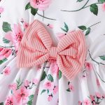 ⁦Yanmucy Little Girls Dresses with Cardigan Sets 2PCS Baby Girls Floral Dresses Kids Long Sleeve Coat Clothes for 2-12 Years⁩ - الصورة ⁦3⁩