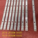 ⁦LED backlight Strip((9) For B/B.K 55LEX-8158/UTS2 AKTV AKTV5534 55UHDT2SMH JS-D-JP55DM-A62EC C61EC 55DM1000 600MA-2BIN 300MA-ABIN⁩ - الصورة ⁦2⁩