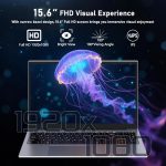 ⁦ZOLWAYTAC Gaming Laptop,15.6" FHD IPS 1920x1080(180° Viewing Angle),N100 CPU up to 3.2GHz,16GB DDR4+512GB SSD, WiFi &BT, USB 3.2 x3,Supports Type-C Charging,Aluminum Laptop Computer, Space Gray⁩ - الصورة ⁦4⁩