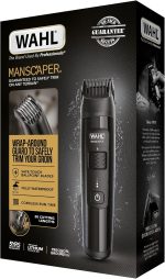 ⁦Wahl Manscaper Lithium Groin and Body Trimmer, Fully Waterproof, Wet/Dry Use, Smart Trim Technology LED, Safe-Touch Ballpoint Blades, Rechargeable, Black⁩ - الصورة ⁦5⁩