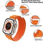 ⁦SUIMUMU Compatible with Apple Watch 10/9/8/7/6/5/4/3/Ultra/SE, Nylon Braided Strap for iWatch Series 44mm 45mm 46mm/49mm/40mm 41mm 42mm Stretchy Replacement Sport Loop Straps⁩ - الصورة ⁦3⁩
