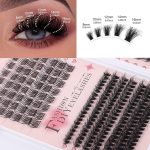 ⁦378Pcs DIY Eyelash Extension Kit, D Curl Lash Clusters Kit, Lash Extension Kit 8-16mm Cluster Eyelash Extensions, with Lash Bond and Seal and Lash Tweezers DIY at Home (DIY Jms007+ Glue Suit)⁩ - الصورة ⁦4⁩