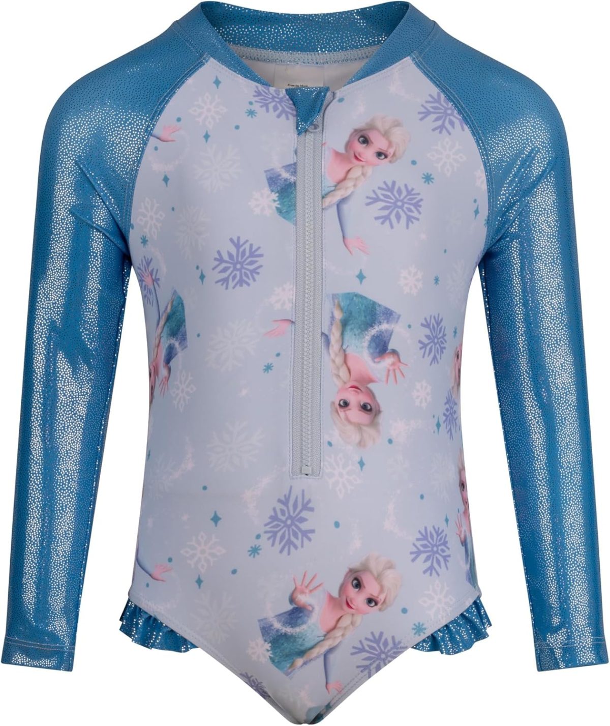 Frozen Elsa Girls Skirted Swimming Costume Swimsuit in My Element, Elsa, 5-6 Years