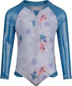Frozen Elsa Girls Skirted Swimming Costume Swimsuit in My Element, Elsa, 5-6 Years