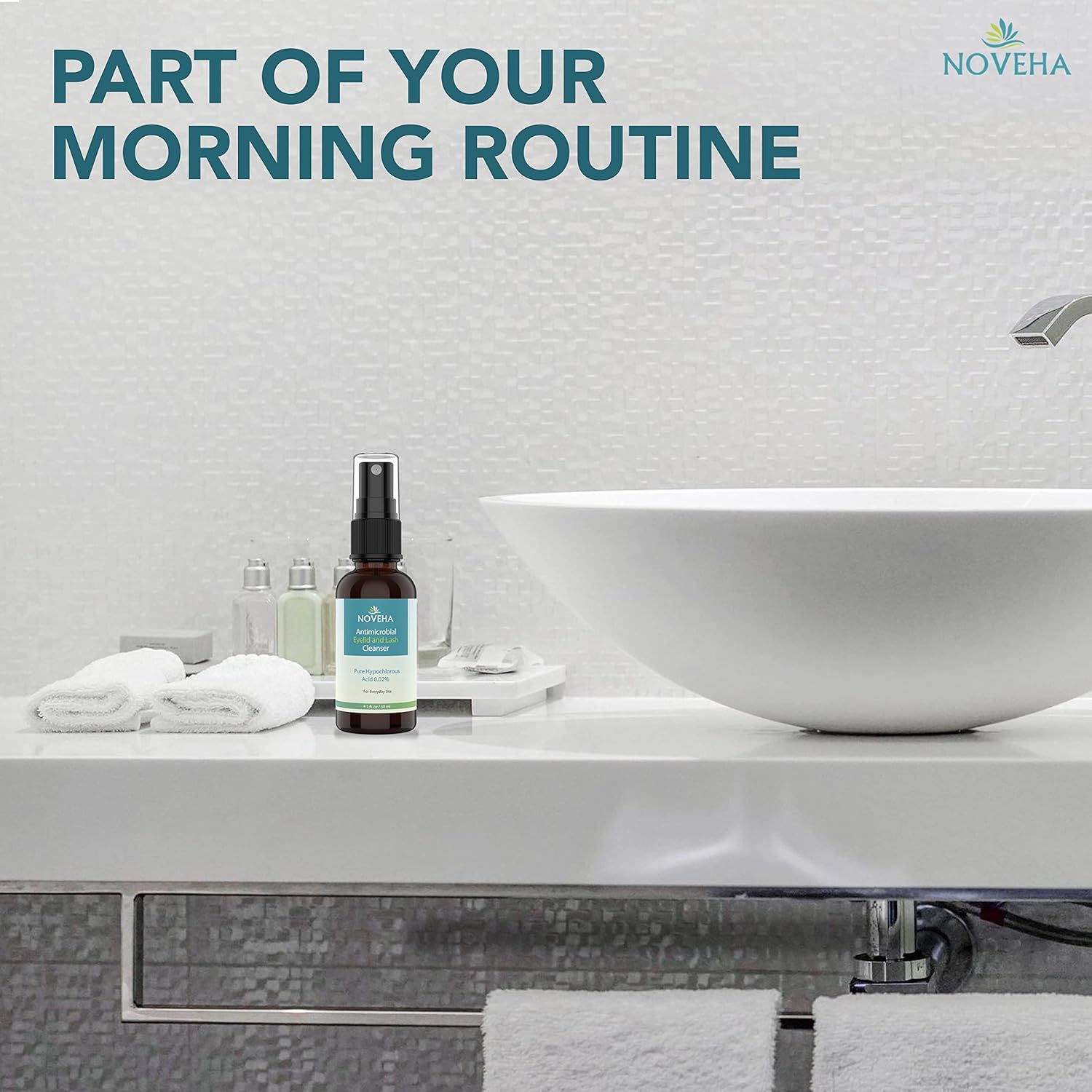 819Qzx1HD5L._AC_SL1500_.jpg منظف الجفن والرموش المضاد للميكروبات - تركيبة مهدئة سريعة المفعول ، راحة فعالة من التهيج وجفاف العيون والتهاب الجفن والتهاب الجفن ، بخاخ حمض هيبوكلوروس النقي واللطيف ، 30 مل (1.01 أوقية) - الصورة 7