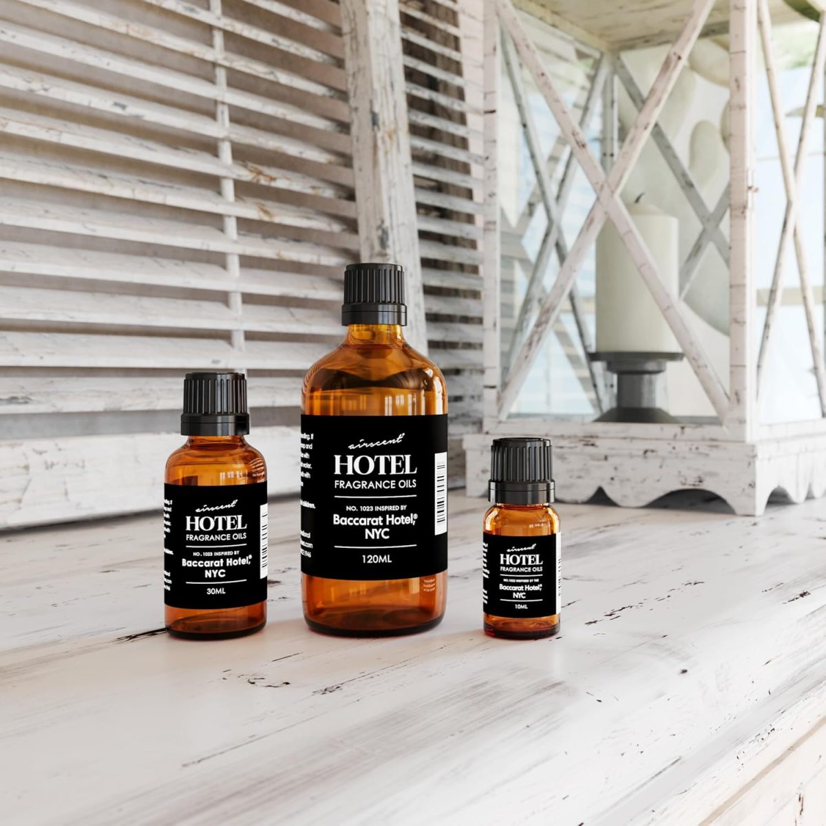 ⁦AirScent Hotel Diffuser Oil No. 1023 Inspired by The Baccarat Hotel Scent - Love Affair Fragrance Oil for Ultrasonic and Waterless Diffusers and Crafting - 10 mL, 0.34 fl oz Glass Bottle with Dropper⁩ - الصورة ⁦6⁩