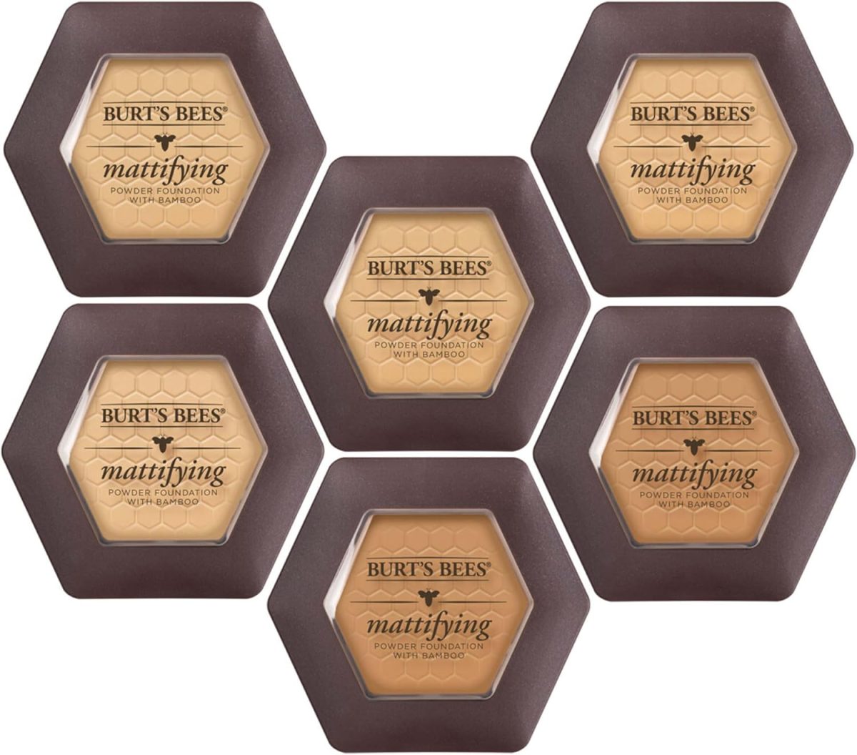 ⁦Burt's Bees 100% Natural Origin Mattifying Powder Foundation, Sand, 0.3 Ounce, Packaging May Vary⁩ - الصورة ⁦2⁩