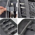 ⁦Boobowl Hard Travel Case for Hair Clippers, Hair Cutting Barber Supplies Organizer Bag, Trimmer Storage Holder for Ufree/for Wahl Men Razor Guard Grooming Kits -Box Only (Dark Grey)⁩ - الصورة ⁦3⁩