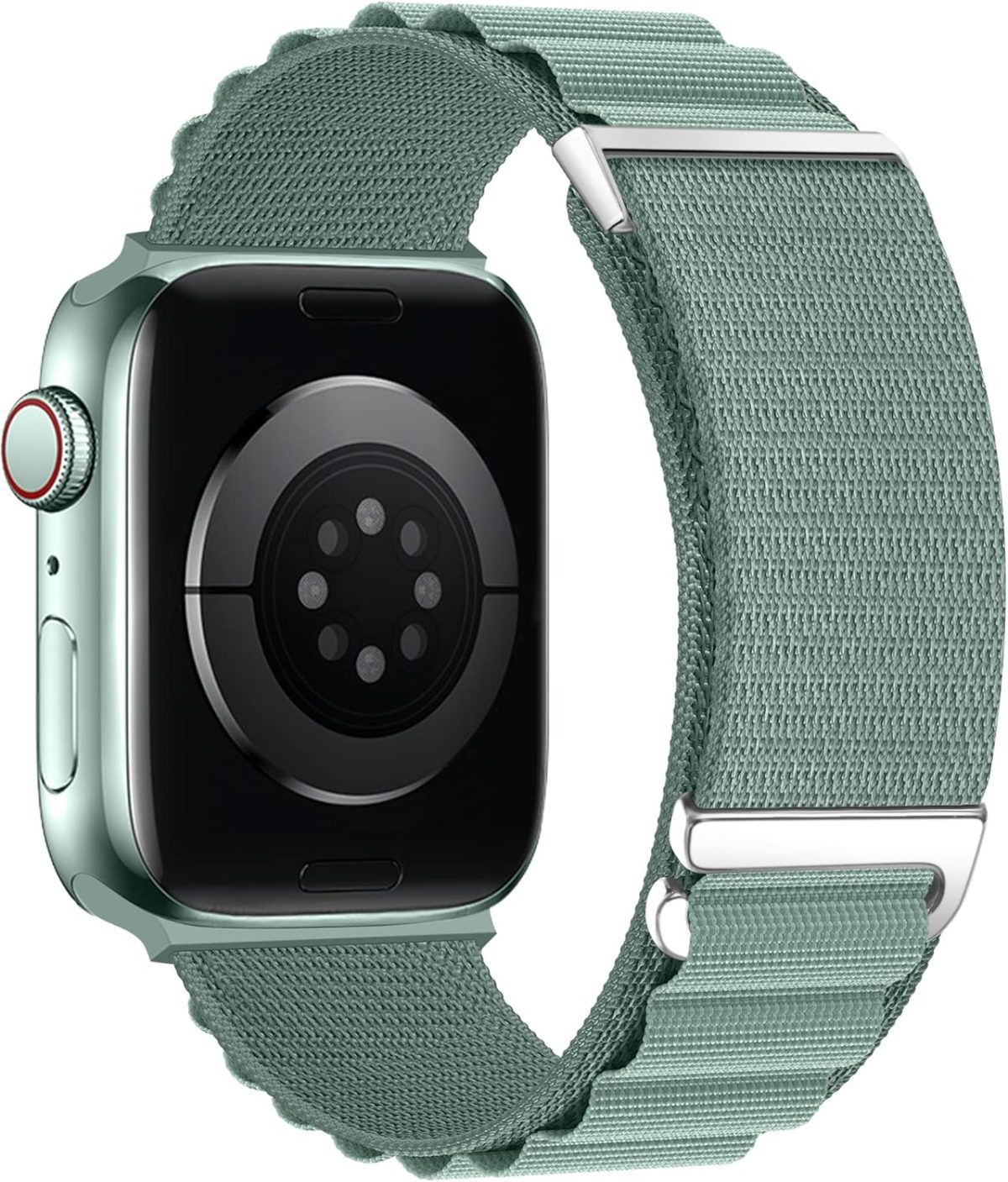 SUIMUMU Compatible with Apple Watch 10/9/8/7/6/5/4/3/Ultra/SE, Nylon Braided Strap for iWatch Series 44mm 45mm 46mm/49mm/40mm 41mm 42mm Stretchy Replacement Sport Loop Straps