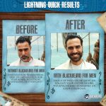 ⁦Blackbeard for Men Formula X Instant Mustache, Beard, Eyebrow and Sideburns Color - Fast, Easy, Men’s Grooming, Beard Dye Alternative, Brown/Black, 1 Pack⁩ - الصورة ⁦6⁩