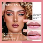 ⁦2Pcs Hydrating Lip Glow Oil, Moisturizing Lip Oil, Gloss Transparent Toot Lip Oil, Non sticky Plumping Lip Oil Tinted Clear Lip Gloss Nourishing Repairing Reducing Lip Lines⁩ - الصورة ⁦4⁩