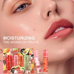 مجموعة ملمع شفاه بزيت الفاكهة المرطب من لبويلوف، مجموعة ملمع شفاه مرطب، احمر شفاه سائل شفاف يدوم طويلا، نكهات فاكهية، زيت شفاه لامع، هدايا تجميل للفتيات المراهقات - الصورة 8