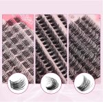 378Pcs DIY Eyelash Extension Kit, D Curl Lash Clusters Kit, Lash Extension Kit 8-16mm Cluster Eyelash Extensions, with Lash Bond and Seal and Lash Tweezers DIY at Home (DIY Jms007+ Glue Suit) - الصورة 5