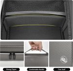 ⁦Boobowl Hard Travel Case for Hair Clippers, Hair Cutting Barber Supplies Organizer Bag, Trimmer Storage Holder for Ufree/for Wahl Men Razor Guard Grooming Kits -Box Only (Dark Grey)⁩ - الصورة ⁦4⁩