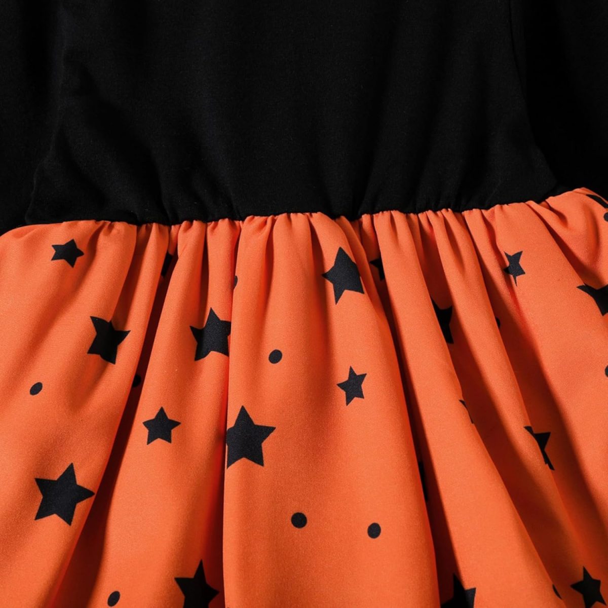 ⁦LIKPOJA Toddler Girls Witch Halloween Clothes Set Pumpkin Outfit Dresses 2 Pieces Hooded Cape for 1-5 Years Kids(Pumpkin Dress B,2-3 Years)⁩ - الصورة ⁦5⁩