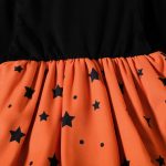 ⁦LIKPOJA Toddler Girls Witch Halloween Clothes Set Pumpkin Outfit Dresses 2 Pieces Hooded Cape for 1-5 Years Kids(Pumpkin Dress B,2-3 Years)⁩ - الصورة ⁦5⁩