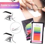Beauty7 Colored Lash Extensions Easy Fan Neon Rainbow Lashes 7 Colors Classic Lashes Volumn Lashes Ombre Lash Extensions Self Fanning D+ Curl 0.07mm 13mm 15mm Dramatic Eyelashes - الصورة 7