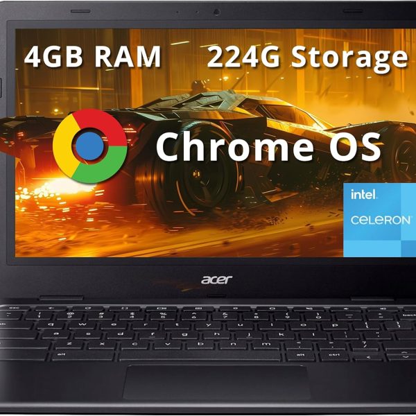 acer Chromebook 311 11.6" HD Laptop, Intel Celeron N4500 Processor, 4GB LPDDR4X RAM, 224GB Storage (64GB eMMC+160GB Docking Station Set), Intel UHD Graphics, Wi-Fi 5, Chrome OS, Black