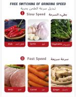 ⁦5 Litre Electric Meat Chopper Grinder 850W 3 variable speed Stainless Steel Bowl Multifunctional 5L Food Processor for Meat Vegetable Onion Ginger Garlic Mincer Blender for Home/Restaurant/Kitchen⁩ - الصورة ⁦4⁩
