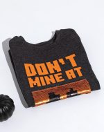 ⁦Minecraft Boys Halloween T-Shirt | Kids Dark Grey Flip Sequin Pumpkin Creeper Villains Tee | Skeleton Seasonal Costume Top⁩ - الصورة ⁦3⁩