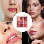⁦Lipstick Palette,9 Colors Lip Gloss Sets - Waterproof Long-Lasting Plumper Matte Moisturizing for Professional Everyday Wear Party Makeup Teen Girls⁩ - الصورة ⁦4⁩
