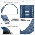 ⁦Watch Band for Hua wei GT 5 46mm/5 Pro /4/3 Pro, 22mm Rubber Strap Soft Durable Bracelet Nylon Silicone Replacement Band for Hua wei 4 /Watch 3 Sam Sung Ga laxy (Green)⁩ - الصورة ⁦6⁩