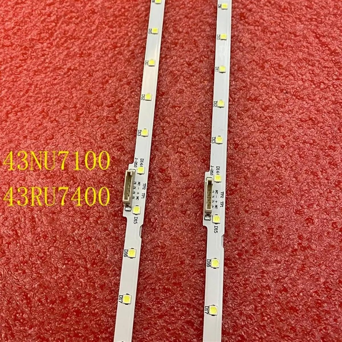 ⁦LED strip(2) For Sam/s.ung UE43N5510 43NU7100 UE43NU7100 UN43NU7100 UE43NU7100U AOT_43_NU7100F UE43NU7120U UE43NU7170U BN96-45954A⁩ - الصورة ⁦3⁩