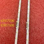 ⁦LED strip(2) For Sam/s.ung UE43N5510 43NU7100 UE43NU7100 UN43NU7100 UE43NU7100U AOT_43_NU7100F UE43NU7120U UE43NU7170U BN96-45954A⁩ - الصورة ⁦3⁩