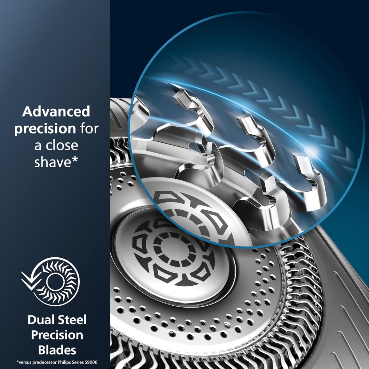 ⁦Philips Norelco Genuine SH91/52 Replacement Shaving Heads Compatible with Norelco Shaver Series S9000 and 9000 Prestige, Latest Version for Refreshed SH90/70, SH98/70, and SH98/80⁩ - الصورة ⁦2⁩