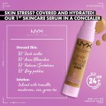 ⁦NYX Professional Makeup Bare with Me Concealer Serum, Hydrating Natural Medium Coverage Concealer For Face & Body,Upto 24Hr Hydration for Skin, Sand, 9.6 ml⁩ - الصورة ⁦2⁩