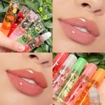 مجموعة ملمع شفاه بزيت الفاكهة المرطب من لبويلوف، مجموعة ملمع شفاه مرطب، احمر شفاه سائل شفاف يدوم طويلا، نكهات فاكهية، زيت شفاه لامع، هدايا تجميل للفتيات المراهقات - الصورة 4