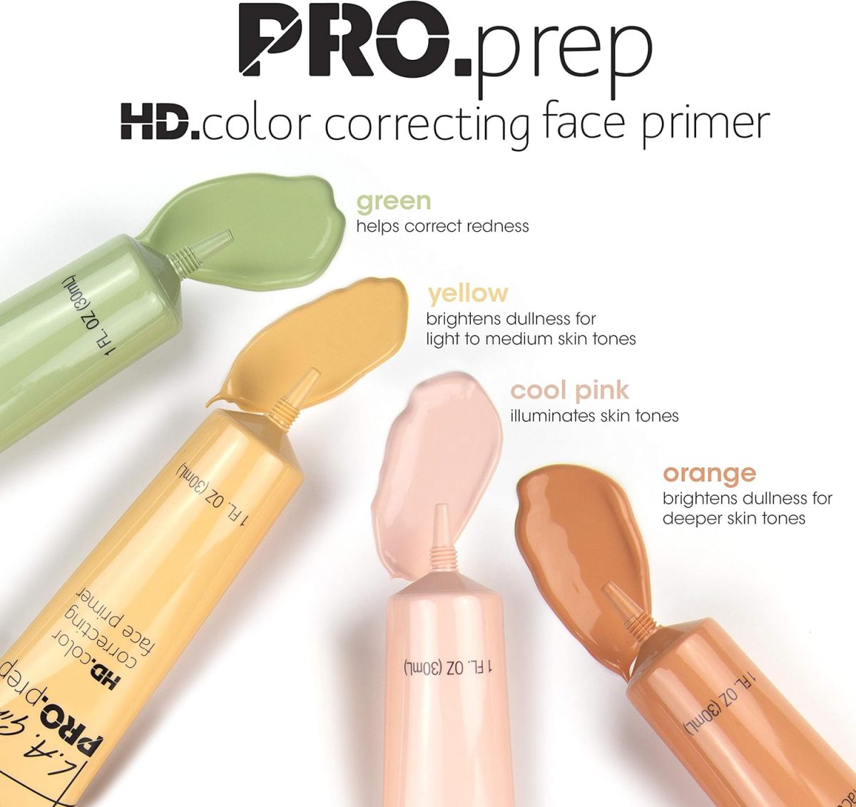 ⁦L.A. Girl Pro.prep correcting primer- orange, 1 fl. oz.⁩ - الصورة ⁦8⁩