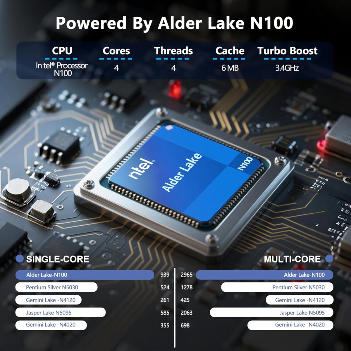 ⁦ZOLWAYTAC Gaming Laptop,15.6" FHD IPS 1920x1080(180° Viewing Angle),N100 CPU up to 3.2GHz,16GB DDR4+512GB SSD, WiFi &BT, USB 3.2 x3,Supports Type-C Charging,Aluminum Laptop Computer, Space Gray⁩ - الصورة ⁦2⁩