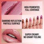 ⁦احمر شفاه بيرل لامع بلون زهري عالي التاثير، احمر شفاه مرطب ناعم وخفيف الوزن، احمر شفاه لامع ماسي مقاوم للماء ويدوم طويلا للنساء⁩ - الصورة ⁦3⁩