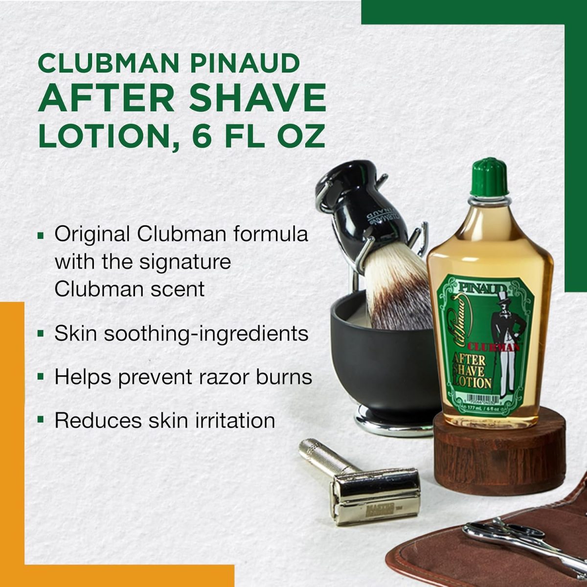 ⁦Clubman Pinaud After Shave Lotion, 6 Ounce (3-)⁩ - الصورة ⁦3⁩