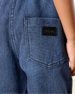 ⁦REDTAG Boys Navy Solid Pull-on Jeans⁩ - الصورة ⁦5⁩