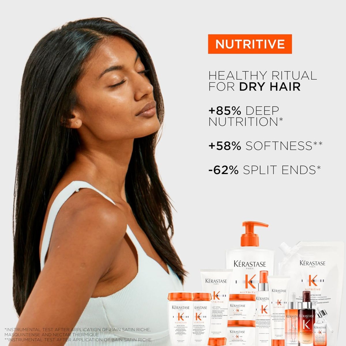 ⁦Kérastase Nutritive Hydrating Shampoo for Dry Hair Refill Pouch 500ml⁩ - الصورة ⁦5⁩
